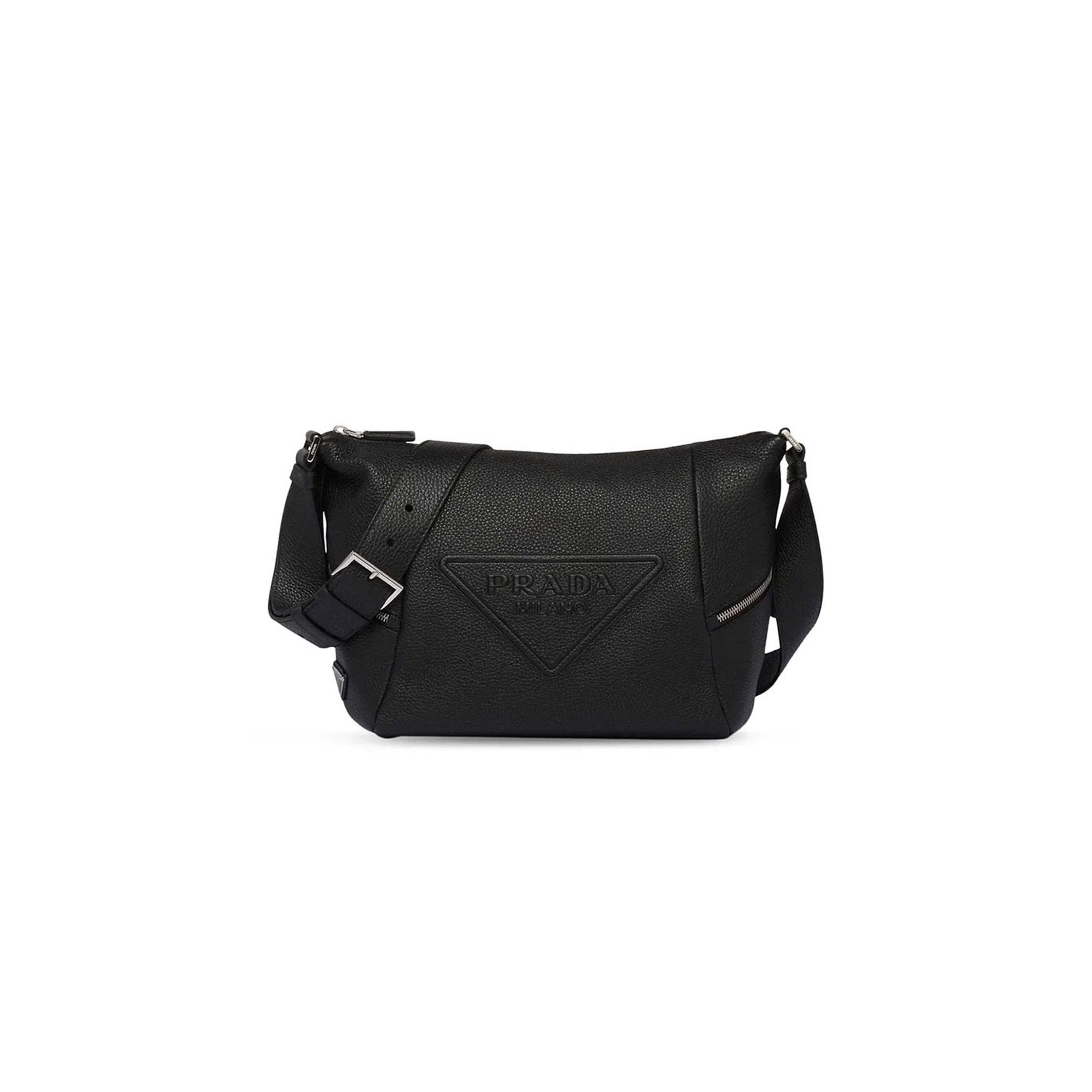 PRADA LEATHER PEBBLED LEATHER CROSSBODY BAG 2VH165 (26*23*11cm) 